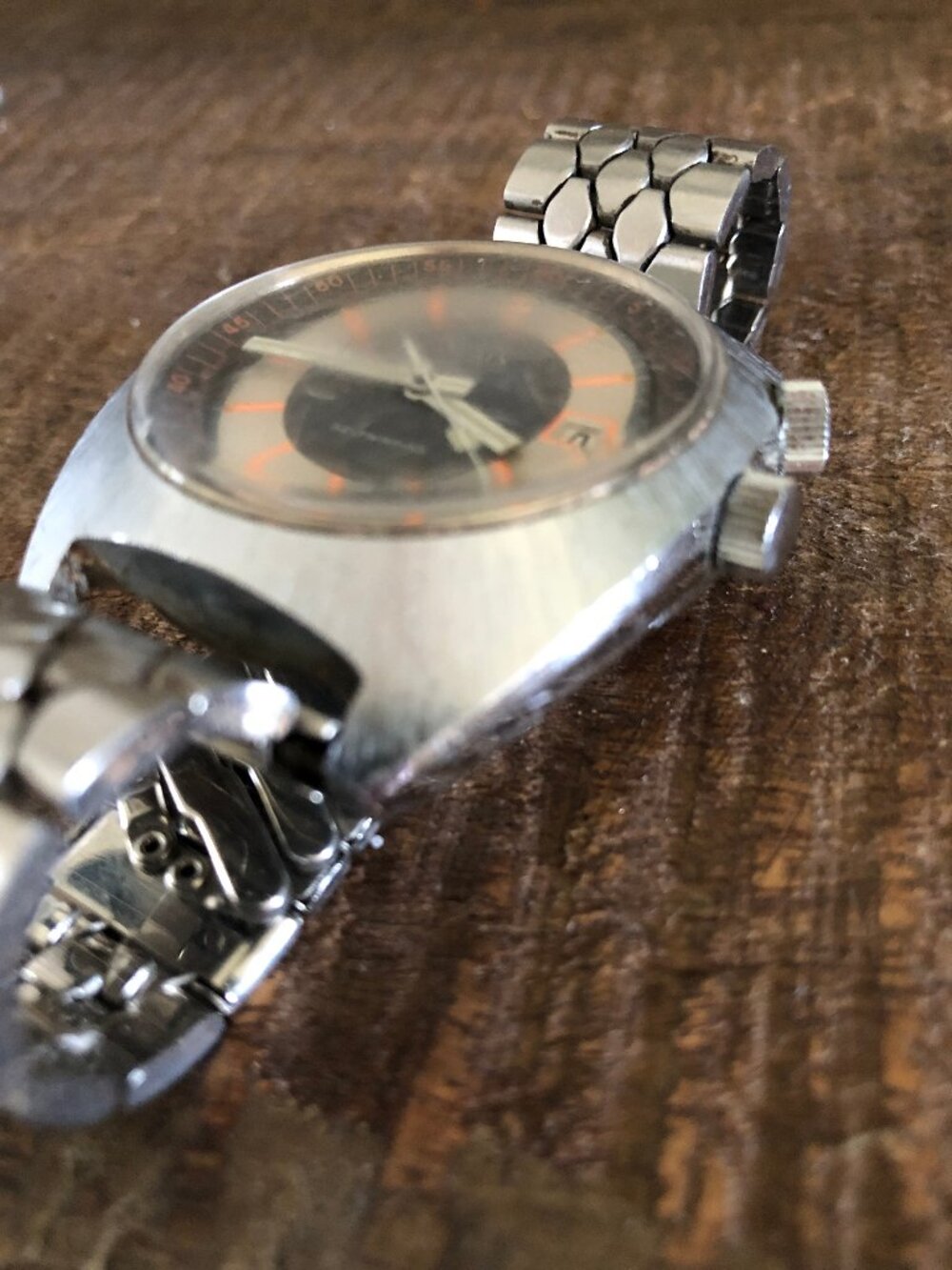 Vintage Sears Brand Swiss Made Watch for Men, Self Winding, Silver Toned - Picture 9 of 12